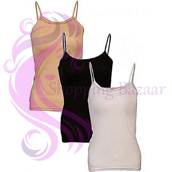 Teens Double Layered Camisole With Bust Panel