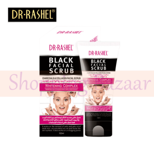 Dr. Rashel Black Facial Scrub Charcoal & Collagen Facial Scurb | dr rashel beauty products price in pakistan dr rashel whitening serum price in pakistan dr rashel whitening kit price in pakistan dr rashel whitening day cream price in pakistan dr rashel vitamin c serum price in pakistan dr rashel night cream price in pakistan dr rashel silver serum price in pakistan dr rashel white skin serum price in pakistan dr rashel vitamin c cream price in pakistan