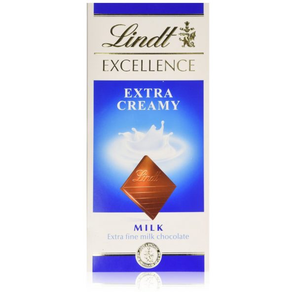 Lindt Excellence Extra Creamy Milk Chocolate Bar 100g | Shopping Bazaar imported chocolate in pakistan