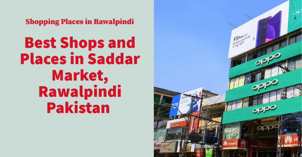 Saddar Market in Rawalpindi Pakistan
